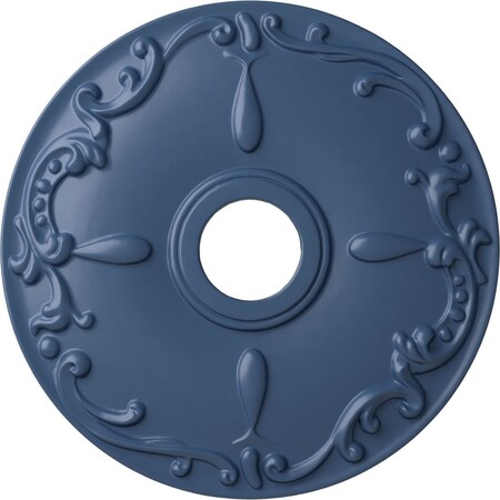 Ekena Millwork Kent Ceiling Medallion (Fits Canopies up to 5"), Hand-Painted Americana, 18"OD x 3 1/2"ID x 1 1/4"P CM18KEAMF